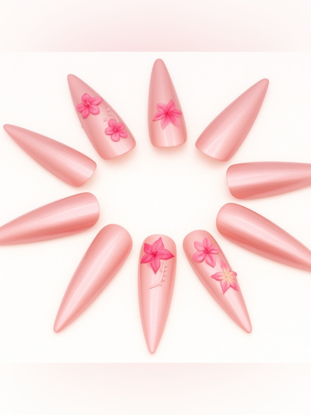 Rose Essence: Press-On Nails